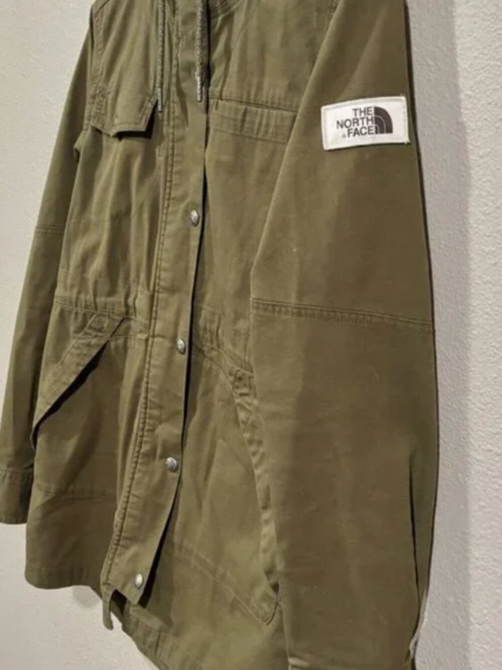 The North Face Women's Cotton Utility Jacket Size M, Olive Green - Picture 3 of 8